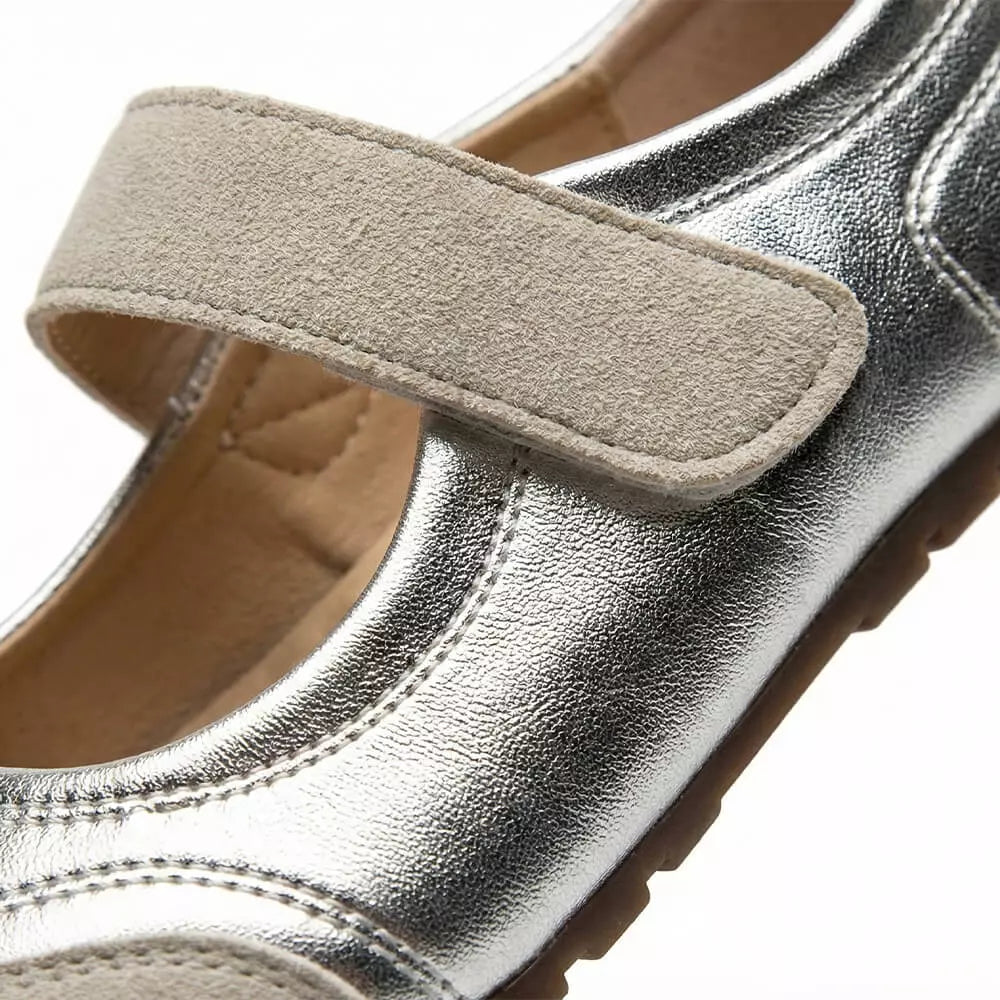 Aura Metallic Mary Janes