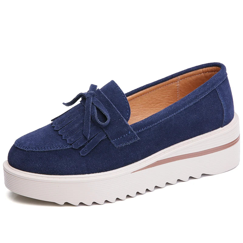 Luxe Step Suede Flatforms