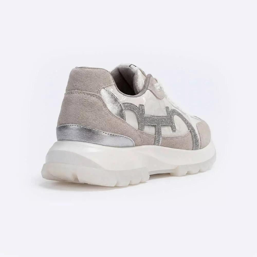 Ivory Suede Luxe Trainers