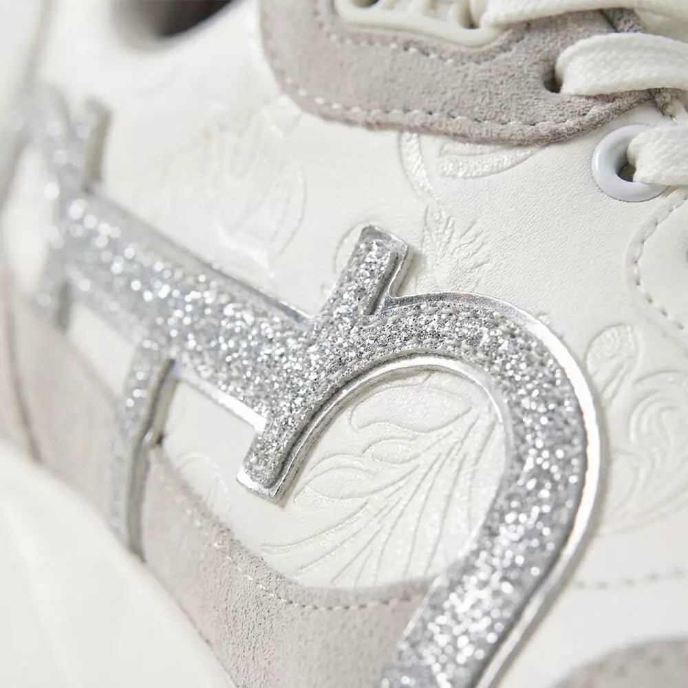 Ivory Suede Luxe Trainers