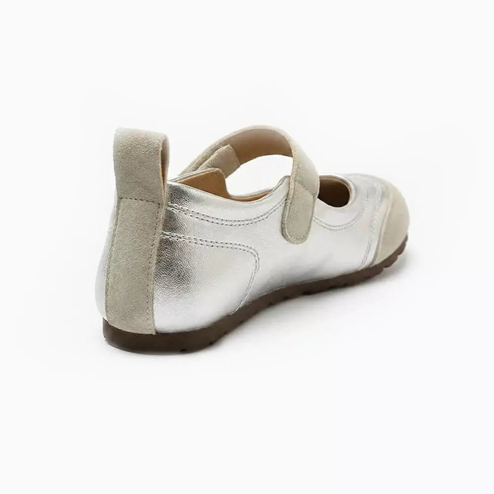 Aura Metallic Mary Janes
